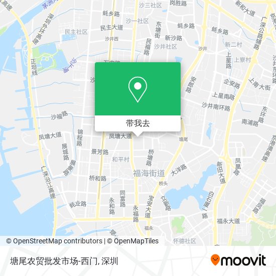 塘尾农贸批发市场-西门地图