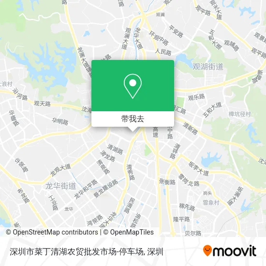 深圳市菜丁清湖农贸批发市场-停车场地图