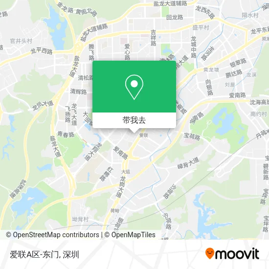 爱联A区-东门地图