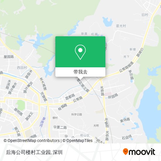 后海公司楼村工业园地图