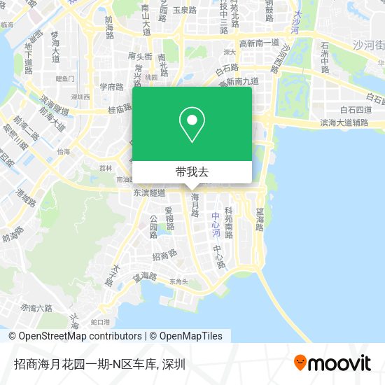 招商海月花园一期-N区车库地图