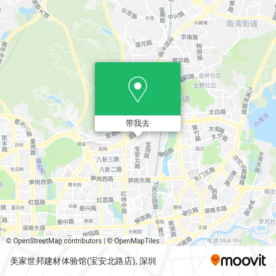 美家世邦建材体验馆(宝安北路店)地图