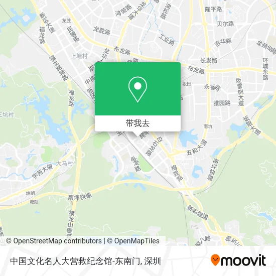 中国文化名人大营救纪念馆-东南门地图