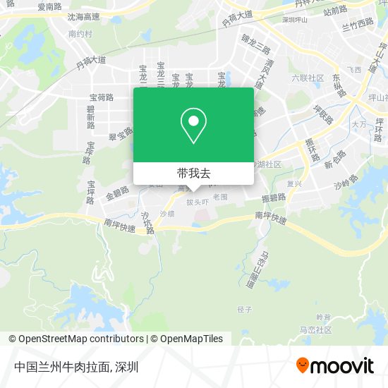 中国兰州牛肉拉面地图