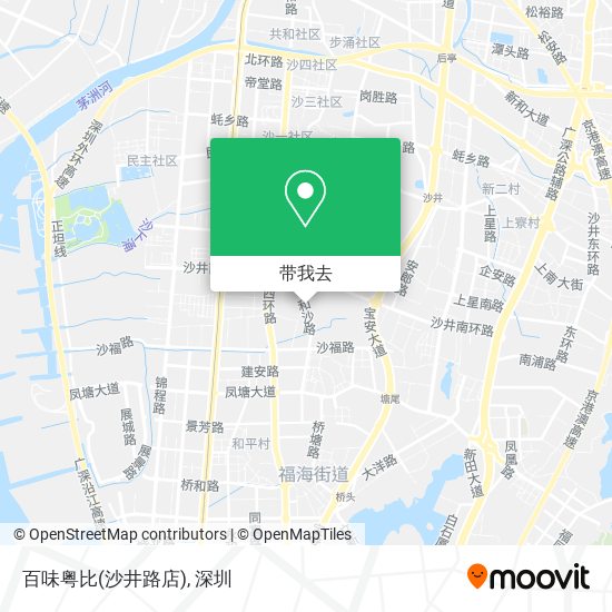 百味粤比(沙井路店)地图