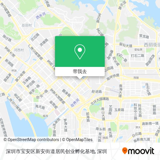 深圳市宝安区新安街道居民创业孵化基地地图