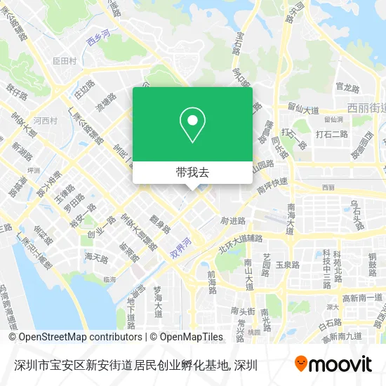深圳市宝安区新安街道居民创业孵化基地地图