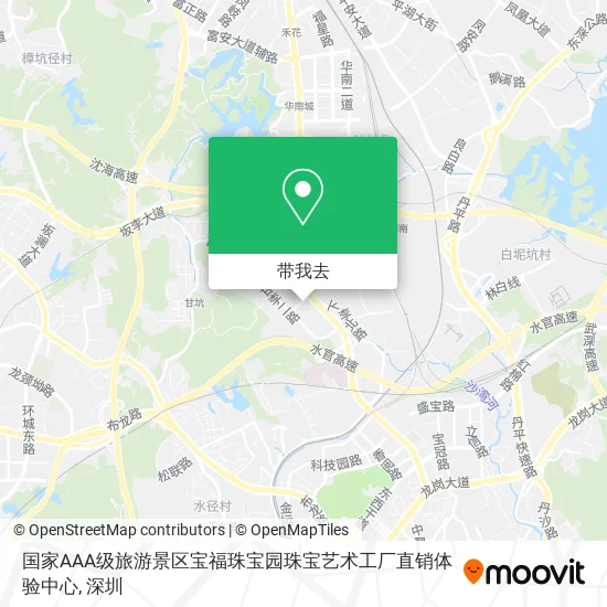国家AAA级旅游景区宝福珠宝园珠宝艺术工厂直销体验中心地图