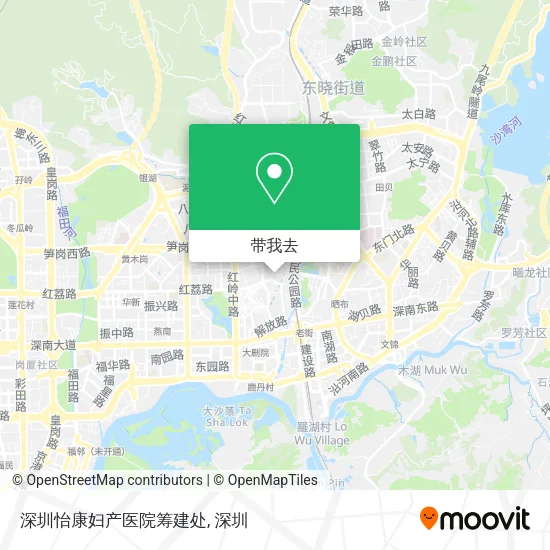 深圳怡康妇产医院筹建处地图