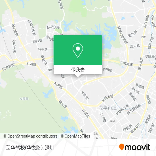 宝华驾校(华悦路)地图