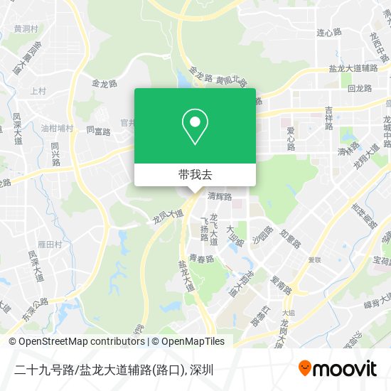二十九号路/盐龙大道辅路(路口)地图