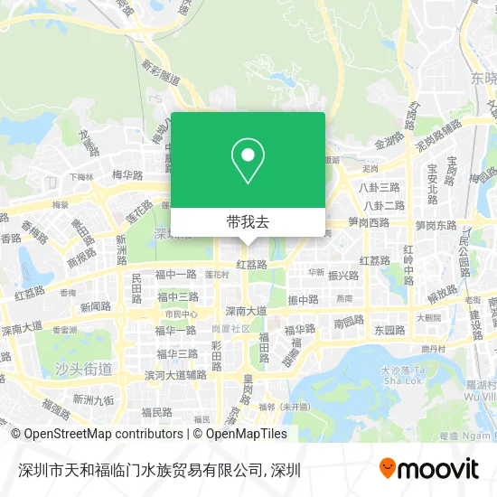 深圳市天和福临门水族贸易有限公司地图