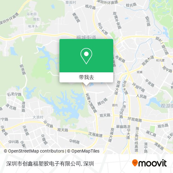 深圳市创鑫福塑胶电子有限公司地图