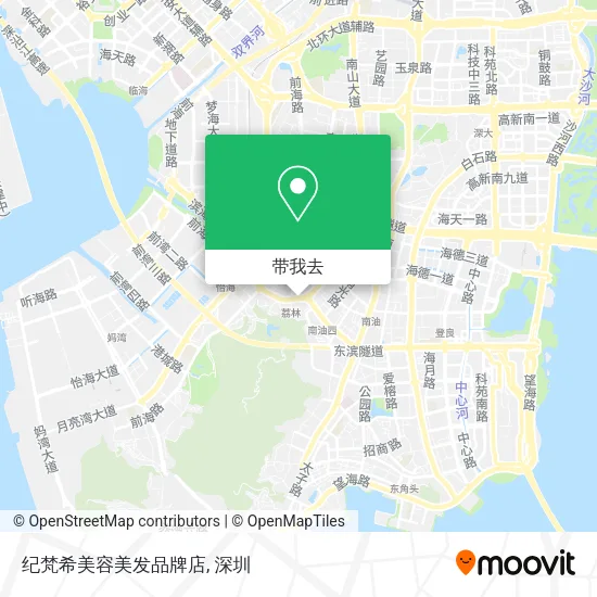 纪梵希美容美发品牌店地图