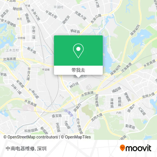 中南电器维修地图