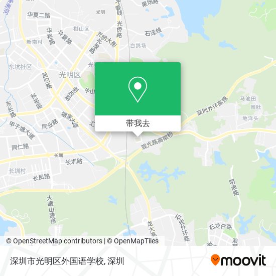 深圳市光明区外国语学校地图
