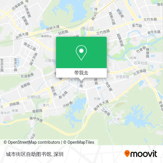 城市街区自助图书馆地图