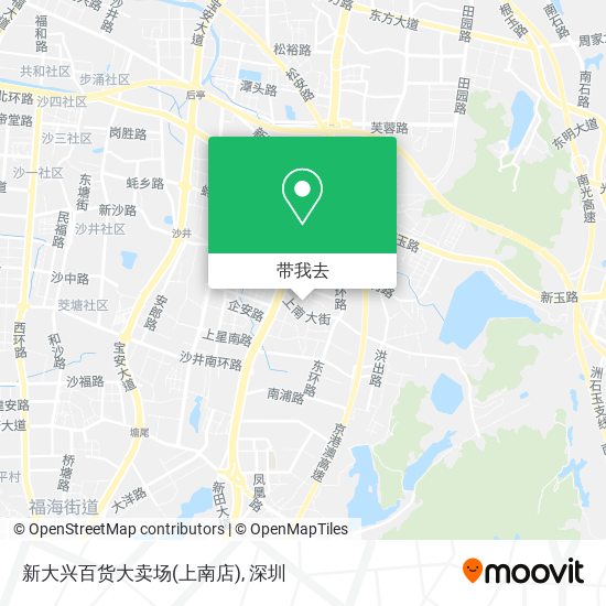 新大兴百货大卖场(上南店)地图