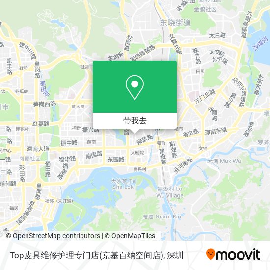 Top皮具维修护理专门店(京基百纳空间店)地图