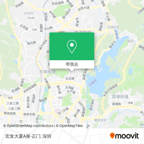 宏发大厦A座-正门地图