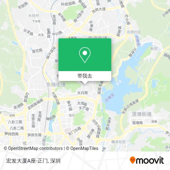 宏发大厦A座-正门地图