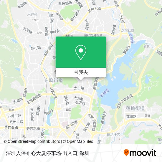 深圳人保布心大厦停车场-出入口地图