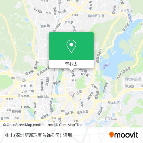 街电(深圳新新珠宝首饰公司)地图