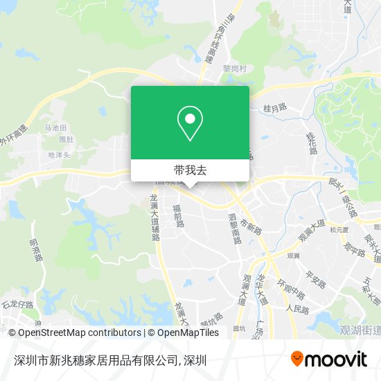 深圳市新兆穗家居用品有限公司地图