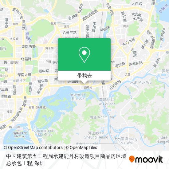 中国建筑第五工程局承建鹿丹村改造项目商品房区域总承包工程地图