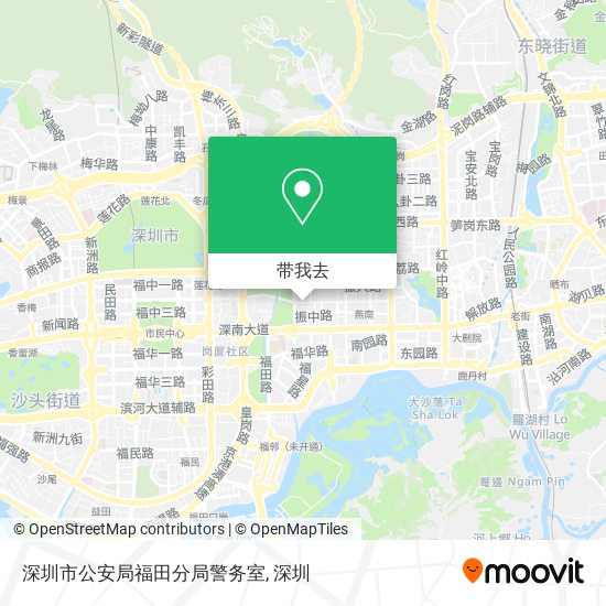 深圳市公安局福田分局警务室地图