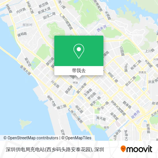 深圳供电局充电站(西乡码头路安泰花园)地图