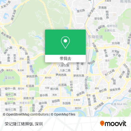 荣记隆江猪脚饭地图