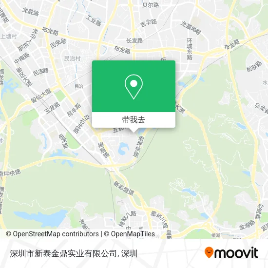 深圳市新泰金鼎实业有限公司地图