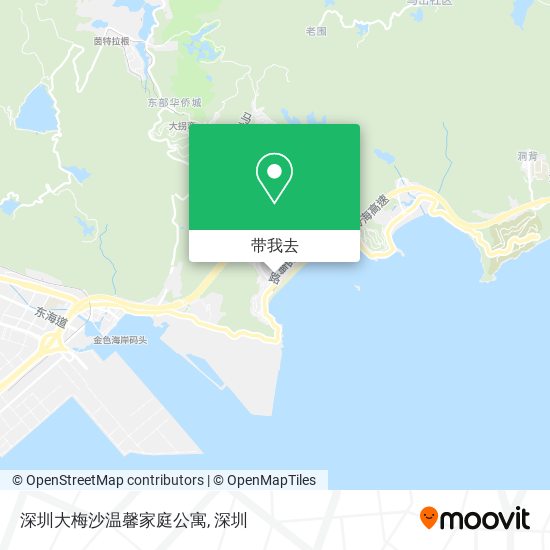 深圳大梅沙温馨家庭公寓地图