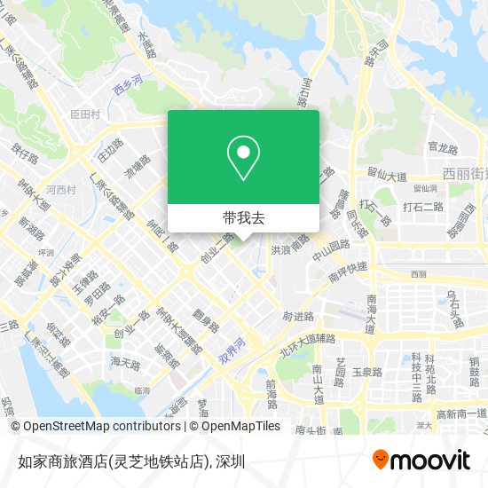 如家商旅酒店(灵芝地铁站店)地图