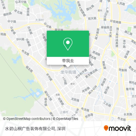 水碧山桐广告装饰有限公司地图