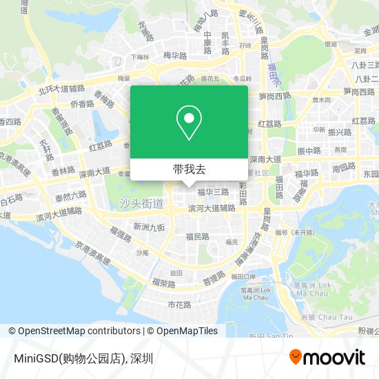 MiniGSD(购物公园店)地图