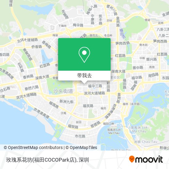 玫瑰系花坊(福田COCOPark店)地图