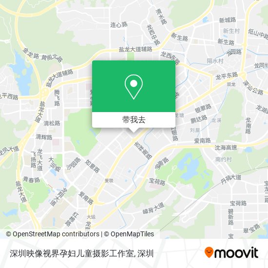 深圳映像视界孕妇儿童摄影工作室地图