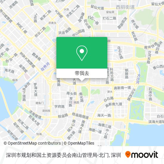 深圳市规划和国土资源委员会南山管理局-北门地图