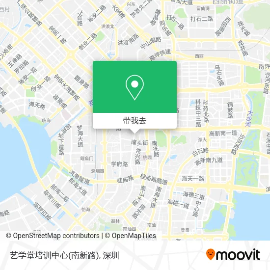 艺学堂培训中心(南新路)地图