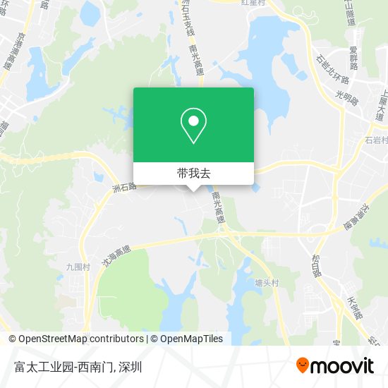 富太工业园-西南门地图