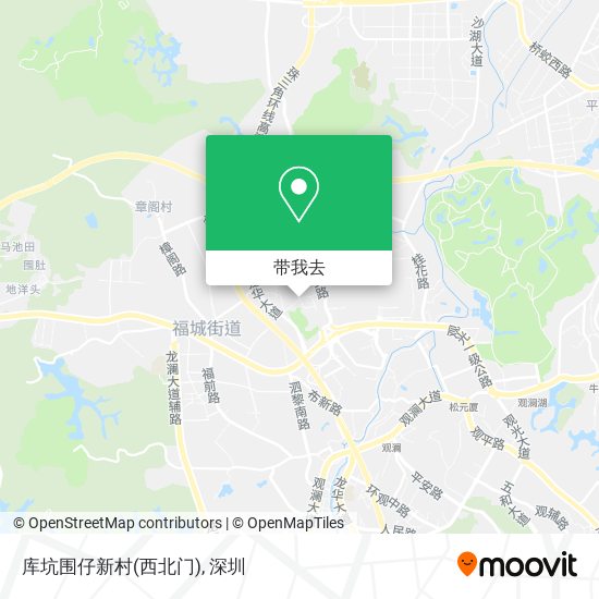 库坑围仔新村(西北门)地图