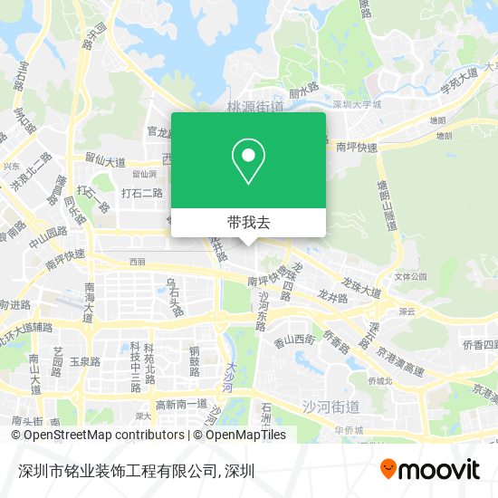 深圳市铭业装饰工程有限公司地图