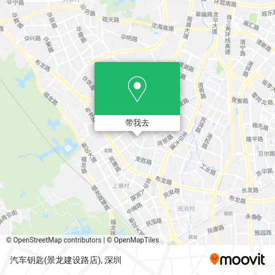 汽车钥匙(景龙建设路店)地图
