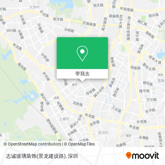 志诚玻璃装饰(景龙建设路)地图