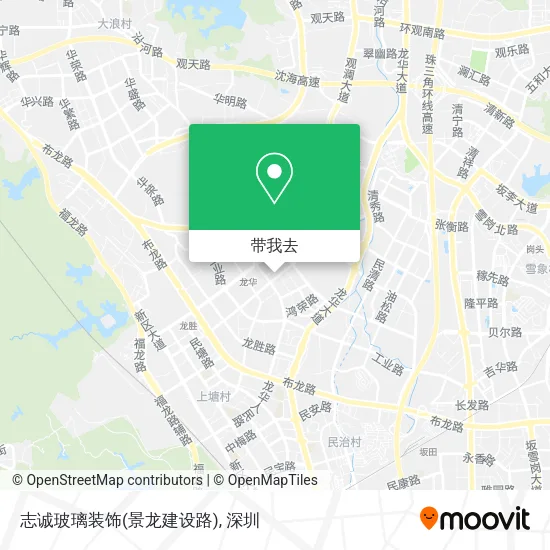 志诚玻璃装饰(景龙建设路)地图