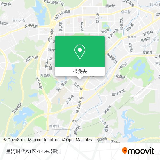 星河时代A1区-14栋地图