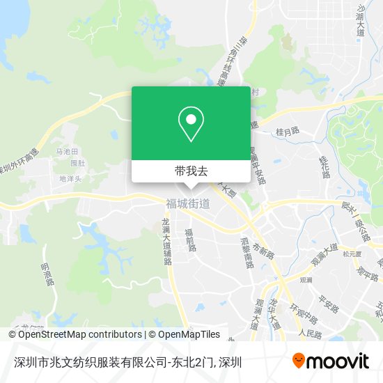 深圳市兆文纺织服装有限公司-东北2门地图