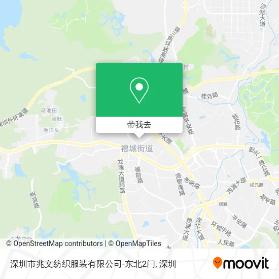 深圳市兆文纺织服装有限公司-东北2门地图
